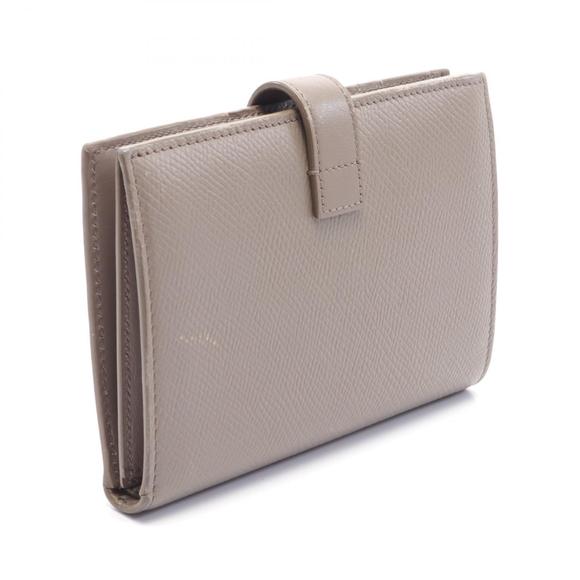 CELINE Medium Strap Wallet Bifold Leather Beige - Picture 2 of 9